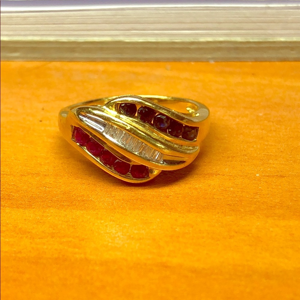 14kt gold diamond ring